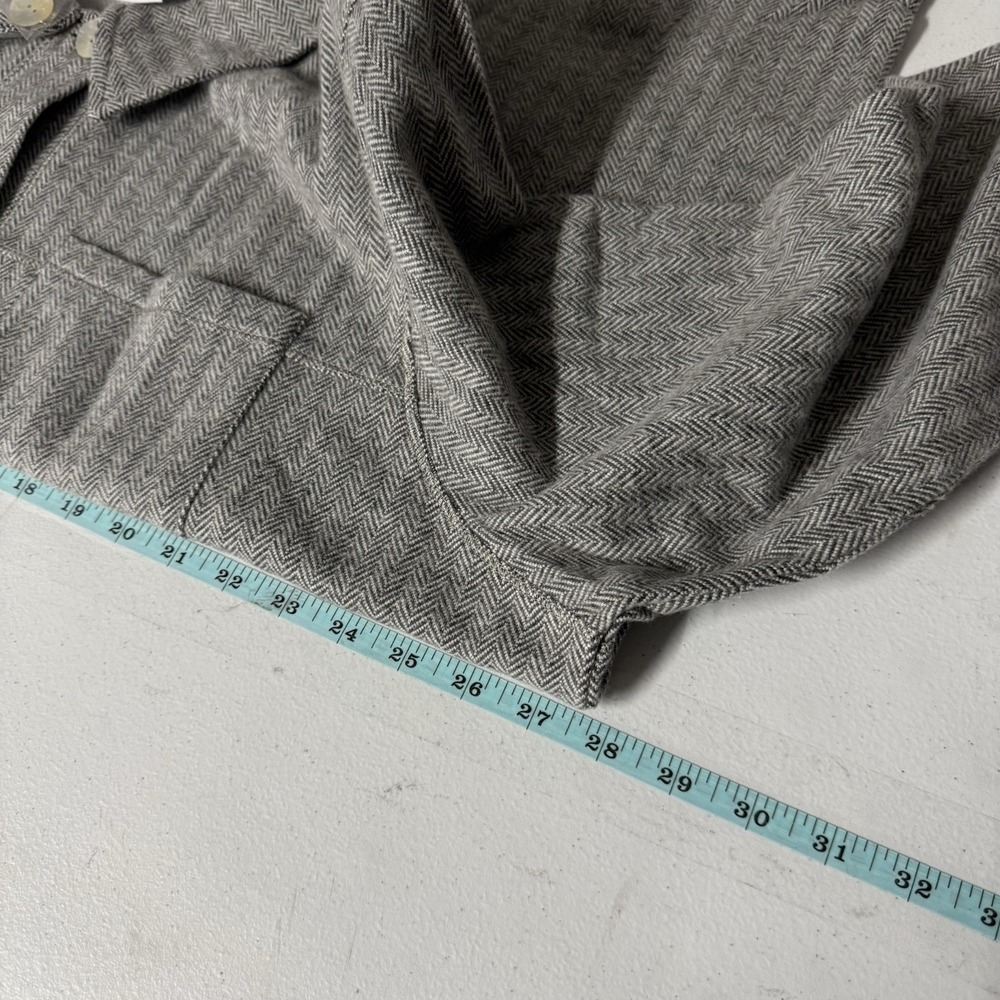 Soft Surroundings Jacket Button Up Herringbone Gr… - image 2